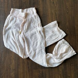 Amazon Women's Wide Leg Pants - Cream